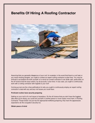 Best Roof Repairs in Thorpe Green