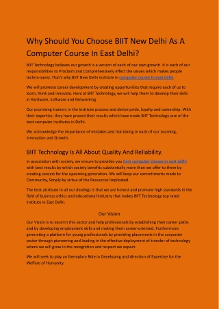 Computer Course In East Delhi (3)