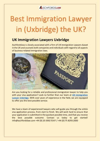 UK Immigration Lawyer Uxbridge| Aschfordslaw.Com
