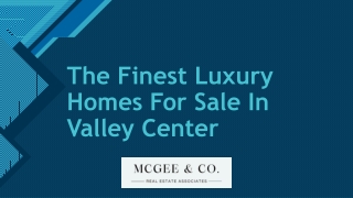 The Finest Luxury Homes For Sale In Valley Center, California
