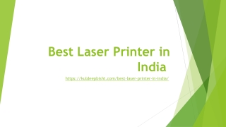 Best Laser Printer in India