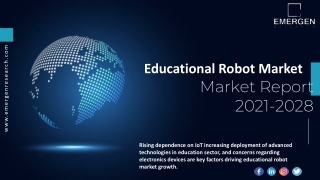 Educational Robot Market Insights, Share and Forecasts Report 2028