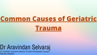 Common Causes of Geriatric Trauma