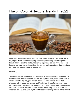 Flavor, Color, & Texture Trends In 2022
