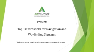 Navigation and Wayfinding Signages