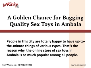 Sex Toys In Ambala  |call  91 9910490231|Imkinky