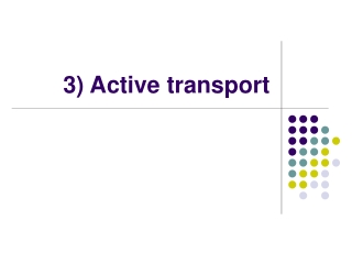 Movement of Substances (part 2): Active transport & comparisons between diffusion, osmosis and active transport