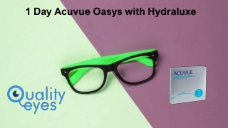 1 Day Acuvue Oasys with Hydraluxe