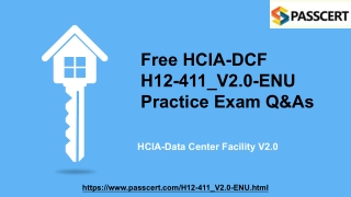 H12-411_V2.0-ENU HCIA-Data Center Facility V2.0 Real Dumps