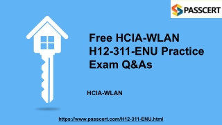 2022 Update H12-311-ENU HCIA-WLAN Real Dumps