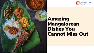 Amazing Mangalorean Dishes You Cannot Miss Out