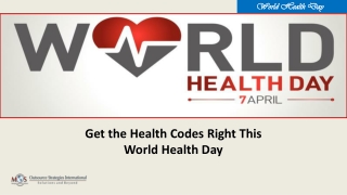 Get the Health Codes Right This World Health Day – April 7
