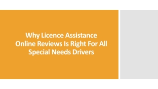 Why Licence Assistance Online Reviews Is Right For All Special Needs Drivers