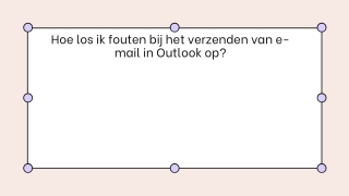 Hoe los ik fouten bij het verzenden van e-mail in Outlook op