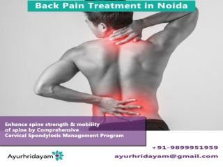 Ayurhridayam helps you to relieve fastly from your Back Pain