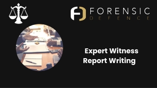 Expert Witness Report Writing