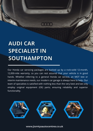 Audi Car Specialist in Southampton