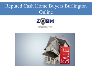 Reputed Cash Home Buyers Burlington Online