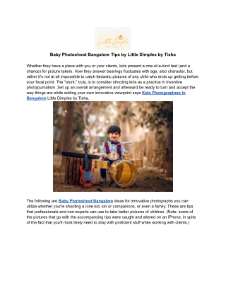 Baby Photoshoot Bangalore Tips by Little Dimples by Tisha (1)