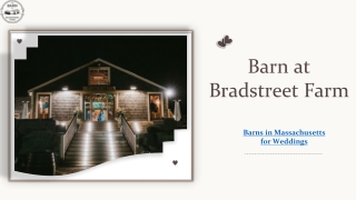 The Incredible Barn Wedding Venue in Massachusetts