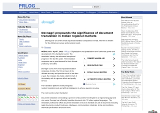 Devnagri propounds the significance of document translation in Indian regional markets