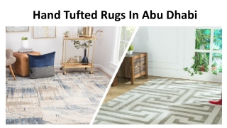 Hand Tufted Rugs In Abu Dhabi