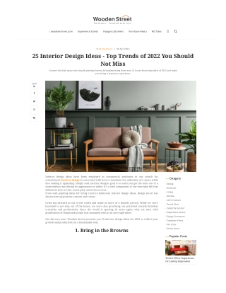 25 Interior Design Ideas - Top Trends of 2022 You Should Not Miss