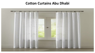 Cotton Curtains Abu Dhabi
