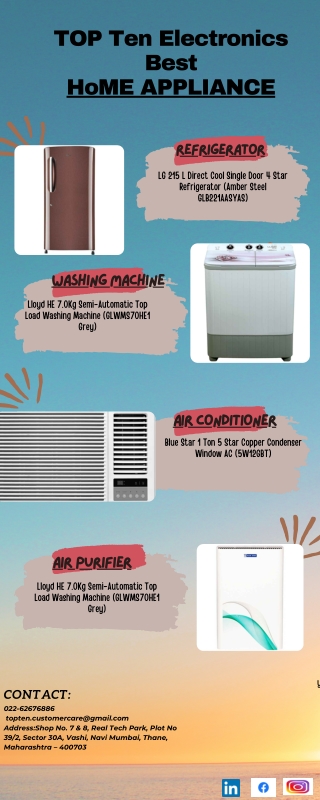 Home Appliances  Buy Latest Home Appliances Online in Mumbai  Top Ten Electronics