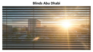 Blinds Abu Dhabi