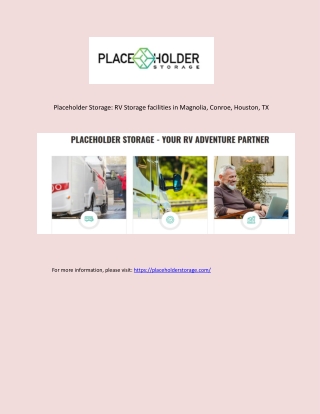 RV Storage Facilities - Placeholder Storage