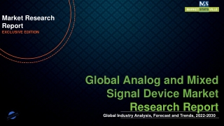 Analog and Mixed Signal Device Market Overview by Top Players, Segments