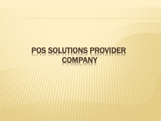 PoS Solutions Provider Company