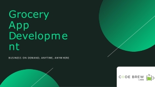 Grocery App Development