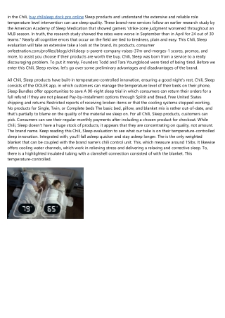 Chilisleep Review - Must Read This Before Buying