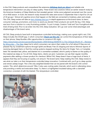 Chilisleep™ Uk: Cooling Mattress Pads & Bed Cooling ...