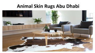 Animal Skin Rugs Abu Dhabi