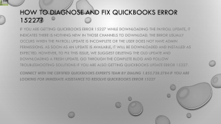 An easy guide to resolve QuickBooks Error 15227