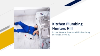 Kitchen Plumbing Hunters Hill