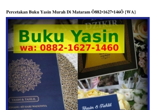 Percetakan Buku Yasin Murah Di MataramTempat Pkl Jurusan Manajemen Pemasaran O8౩