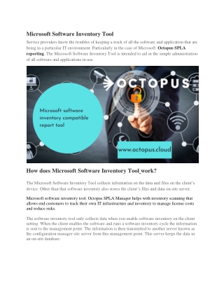 Microsoft Software Inventory Tool ?