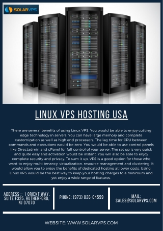 Linux VPS Hosting USA