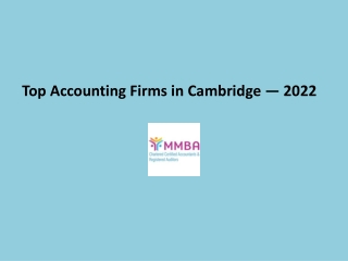 Top Accounting Firms in Cambridge — 2022