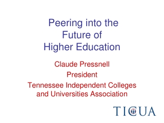 Peering into the Future of Higher Education