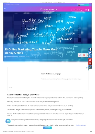 How to Make Money & Grow Online with Ease | Szeneputzen