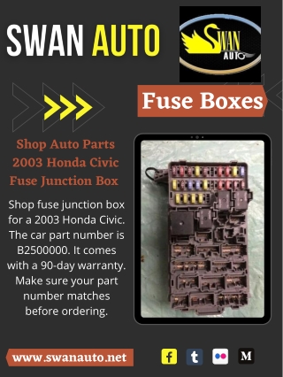 Shop Auto Parts 2003 Honda Civic Fuse Junction Box