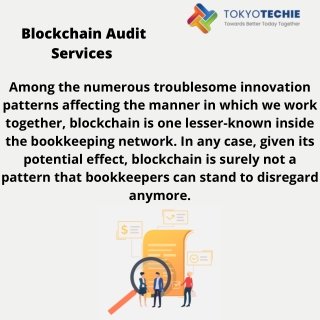 Blockchain Audit Services | TokyoTechie