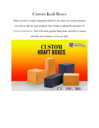 Custom Kraft Boxes