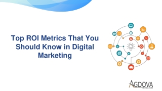 Top ROI Metrics That You Should Know in Digital Marketing