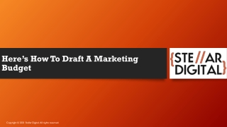 Here’s How To Draft A Marketing Budget